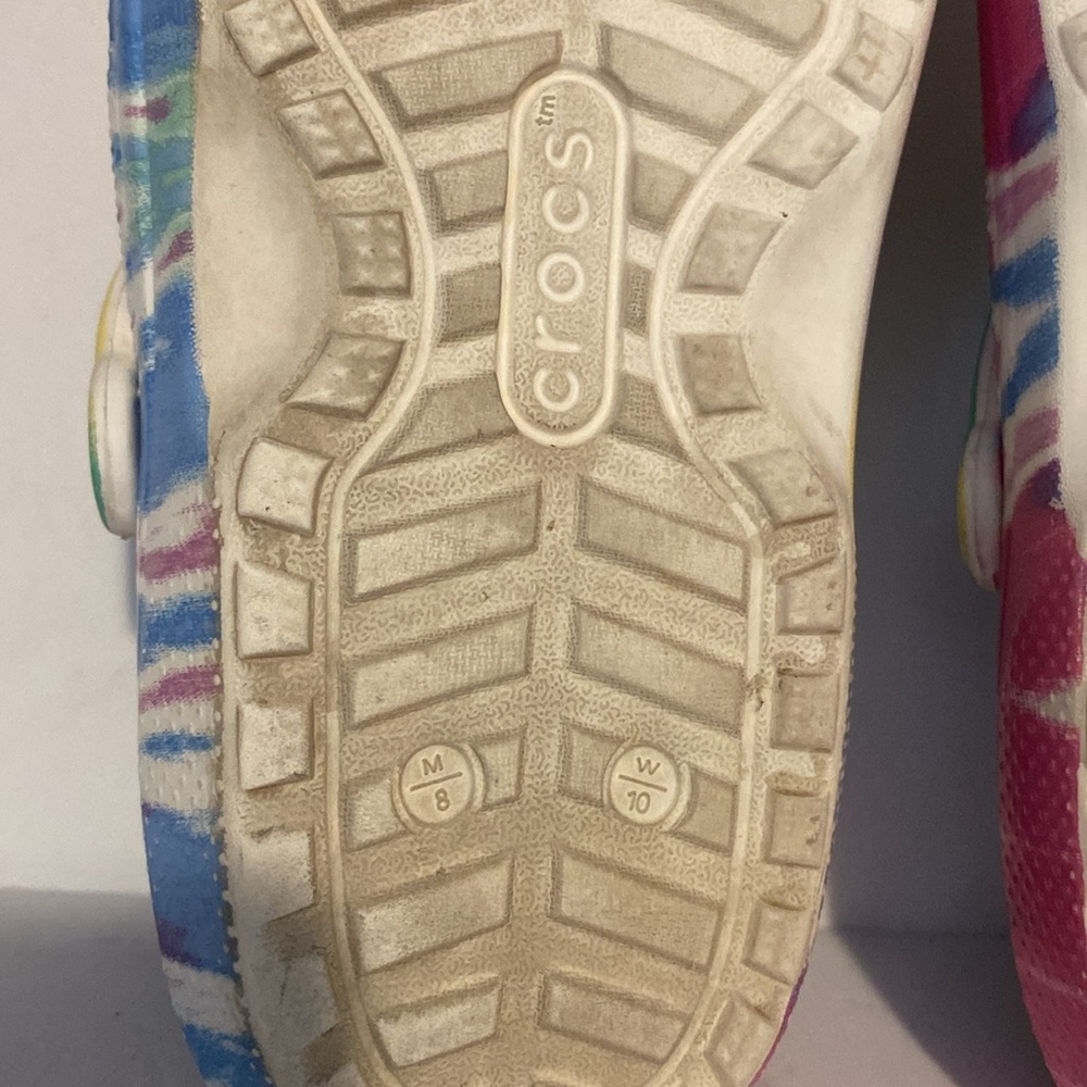 Crocs ClassicVacay Vibes Tie Dyed Lined Clogs - Picture 9 of 9